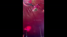 6-Year-Old Acrobat Performs at Circus