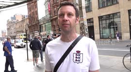England fans call for change as they face Scotland at Hampden Park in Glasgow, UK