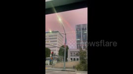 US: Stunning Rainbow Stretches Across Sky Over Los Angeles 2