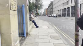 Leigh Griffiths arrives at Dundee Sheriff Court in UK
