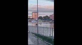 Ussuriysk flood brawl: two residents fight for unknown reasons in floodwaters
