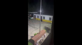 Wild black bear steals food from house in China