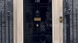 Rishi Sunak leaves 10 Downing Street ahead of PMQs