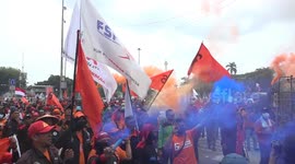 File Footage: May Day Labor Protest in Jakarta, Indonesia