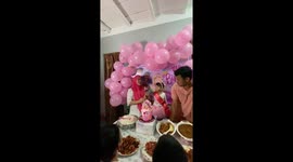 Confetti mishap at daughter's birthday party leads to food fiasco