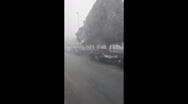 Town on Spain's east coast battered by strong winds and rain