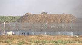 Palestinian resistance factions participate in a national festival marking the anniversary of Israeli disengagement from Gaza and the 30th anniversary of the Oslo accords