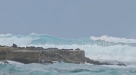 Puerto Rico: Hurricane Lee Causes Sea Swells Along Northern Coast
