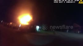 Police rescue residents from burning home in Washington