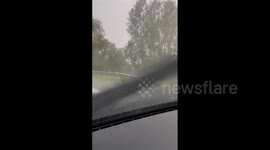 Germany: Severe Storm With Heavy Rain And Hail Batters Worms