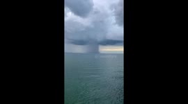 Storm Cells Sits On Lake Simcoe