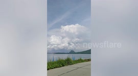 Smoke clouds hang over Philippines Taal Volcano amid heightened activity