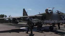Russia 'destroys a Ukrainian stronghold' near Liman using Su-25SM fighter jets