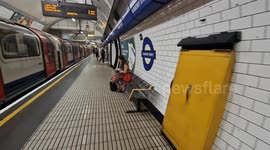 Bond Street tube station transformed into Burberry Street for London Fashion Week