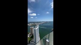 Roof top, Aston Martin Tower view, only miami weather, sunny, rainy, water front, Best View in Miami,