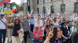 British Iranians mark the first anniversary of the death of Mahsa Amini with protests and rallies in London