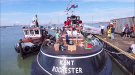 Fine weather for Classic Boat Festival in Kent, UK