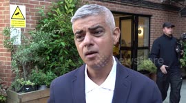 Sadiq Khan speaks following visit to youth project in Tooting, London, UK