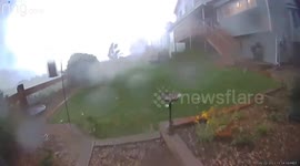 Tornado Sends Patio Furniture Flying