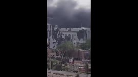 Terrifying blaze engulfs iconic skyscraper in Khartoum amid Sudan conflict