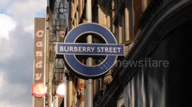 Bond Street turns Burberry Street Station for London Fashion Week