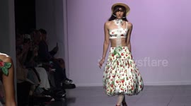 Runway shots of the Yuhan Wang show for London Fashion Week 2023 in UK