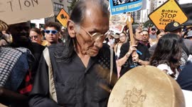 Thousands of activists, indigenous groups take to the streets of New York for the March to End Fossil Fuels.
