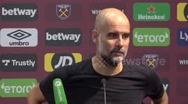 Pep Guardiola press conference after West Ham 1-3 Man City in UK