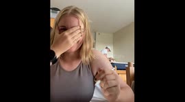 Guy Plays With Cat During Partner's Online Class