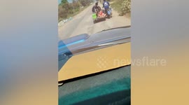 Hero driver gives lift to woman in labour being rushed to hospital in motorcycle sidecar