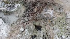 Aerial footage of the Apo Amacan Crater in the Philippines