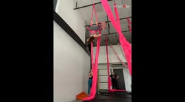 SCARY aerial silks fail shows why aerial arts aren't for the fainthearted!