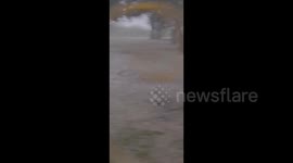 US: Storm Systems Move Into Southern Oklahoma, Bringing Intense Hail