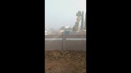 Monsoon Season in Sierra Vista Arizona heavy rain and lots of hailing