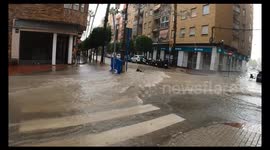Severe flooding ravages streets of Molina de Segura, Spain after record rainstorm