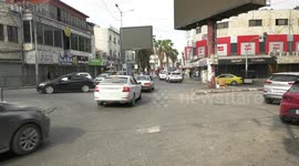 A general strike in protest during an Israeli army assault in the West Bank city of jenin