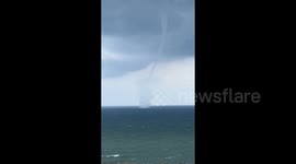 Waterspouts spotted swirling off Japan's west coast