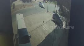 Out-of-control car crashes into shop while driver tries to park