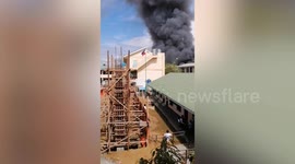 Huge fire destroys more than 100 homes in the Philippines