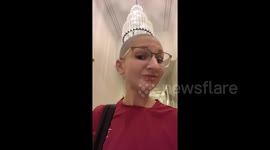Newsflare Edit - Teaching assistant, 23, with alopecia rocks shaved head at school to break stigma around hair loss Part 1/2