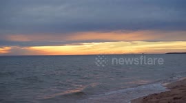 sunset beach bay Mexico big waves vacations bay vacations shore