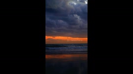sunset beach bay Mexico big waves vacations stunning walking