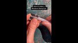 Artist makes a miniature spray can that is perfect down to every subtle detail