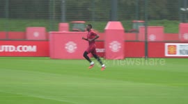 Manchester United train ahead of Bayern Munich clash in Manchester, UK