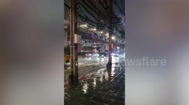 Tropical storm hits Bangkok causing flash floods across city