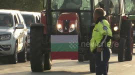 File Footage: Farmers Protest Takes Place in Dolni Bogrov, Bulgaria
