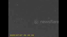 Mystery pulsating object Captured in the sky, early morning under nightvision . Filmed july 2022.