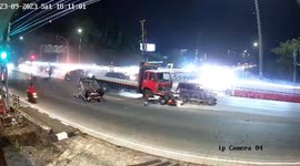 Truck crashes into 13 vehicles in Indonesia, three killed