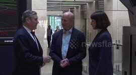 Keir Starmer and Rachel Reeves visit the London Stock Exchange, UK