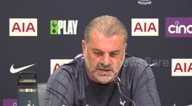 Ange Postecoglou Speaks About Performance Against Arsenal in London Colney, UK